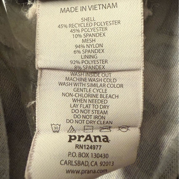 prAna Cali Dress Black & White Kaleidoscope Geometric Print Size XL Racerback - Picture 16 of 16